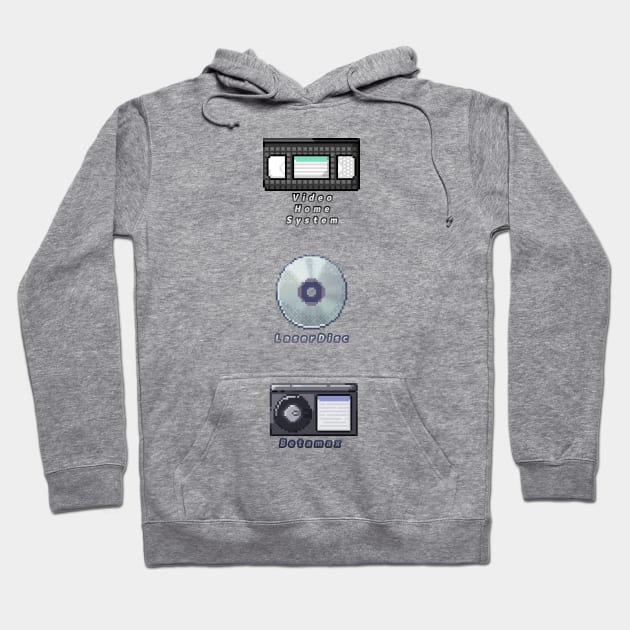 Home Media - VHS BETA LASER Hoodie by takoto